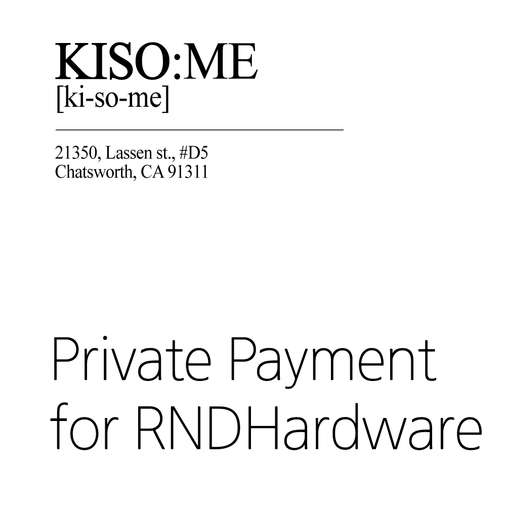 3PL Service fee for RNDHardware